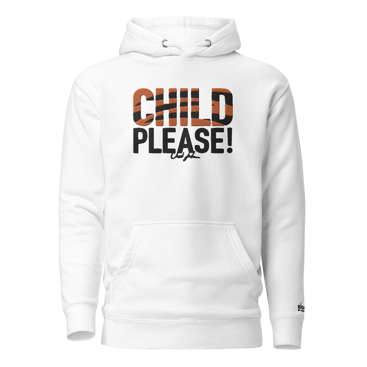 Ochocinco's Child Please! Embroidered Jersey Hoodie - White Out Edit –  Eighty5 By Ochocinco