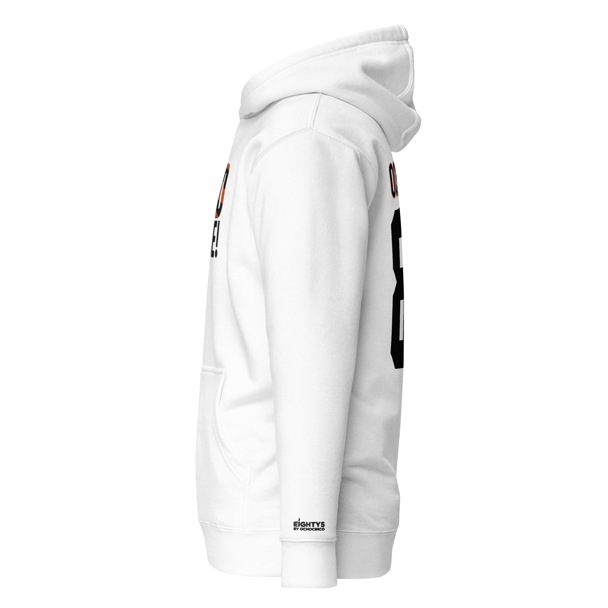 Ochocinco's 'Child Please!' Embroidered Jersey Hoodie - White Out Edit –  Eighty5 By Ochocinco